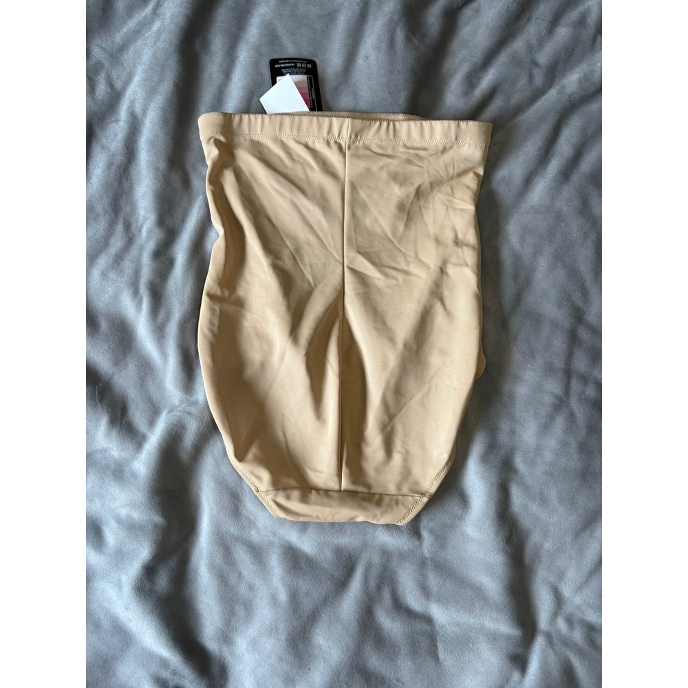Maidenform Tummy Solutions High Waisted Shapewear Briefs Beige Nude Large NEW - Picture 2 of 5